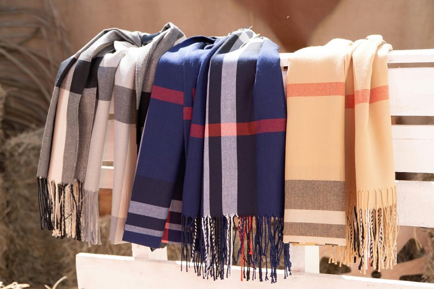 winter scarves and accessories
